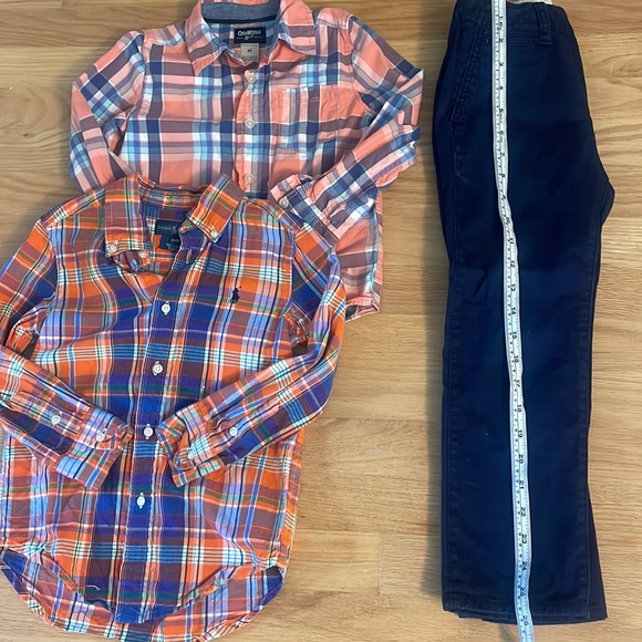 Ralph Lauren Boys Handsome Button Down Shirt and Khakis Bundle, size: 4/5 - Picture 11 of 11